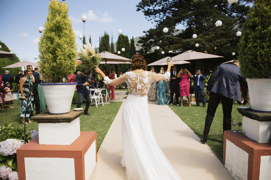 celebra la novia boda en Jardines de Franchy